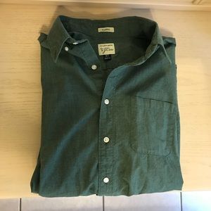 SALE J. Crew Men’s Classic Olive Cotton Shirt